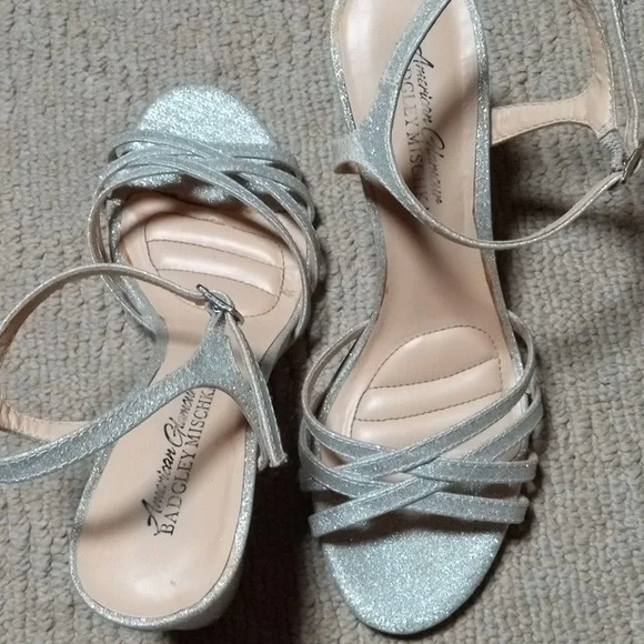 BADGLEY MISCHKA, Wedding, Holidays, glitter, block heel, special occasio… - Picture 6 of 6